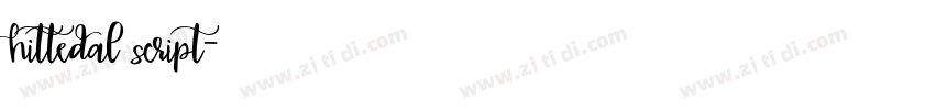 hittedal script字体转换